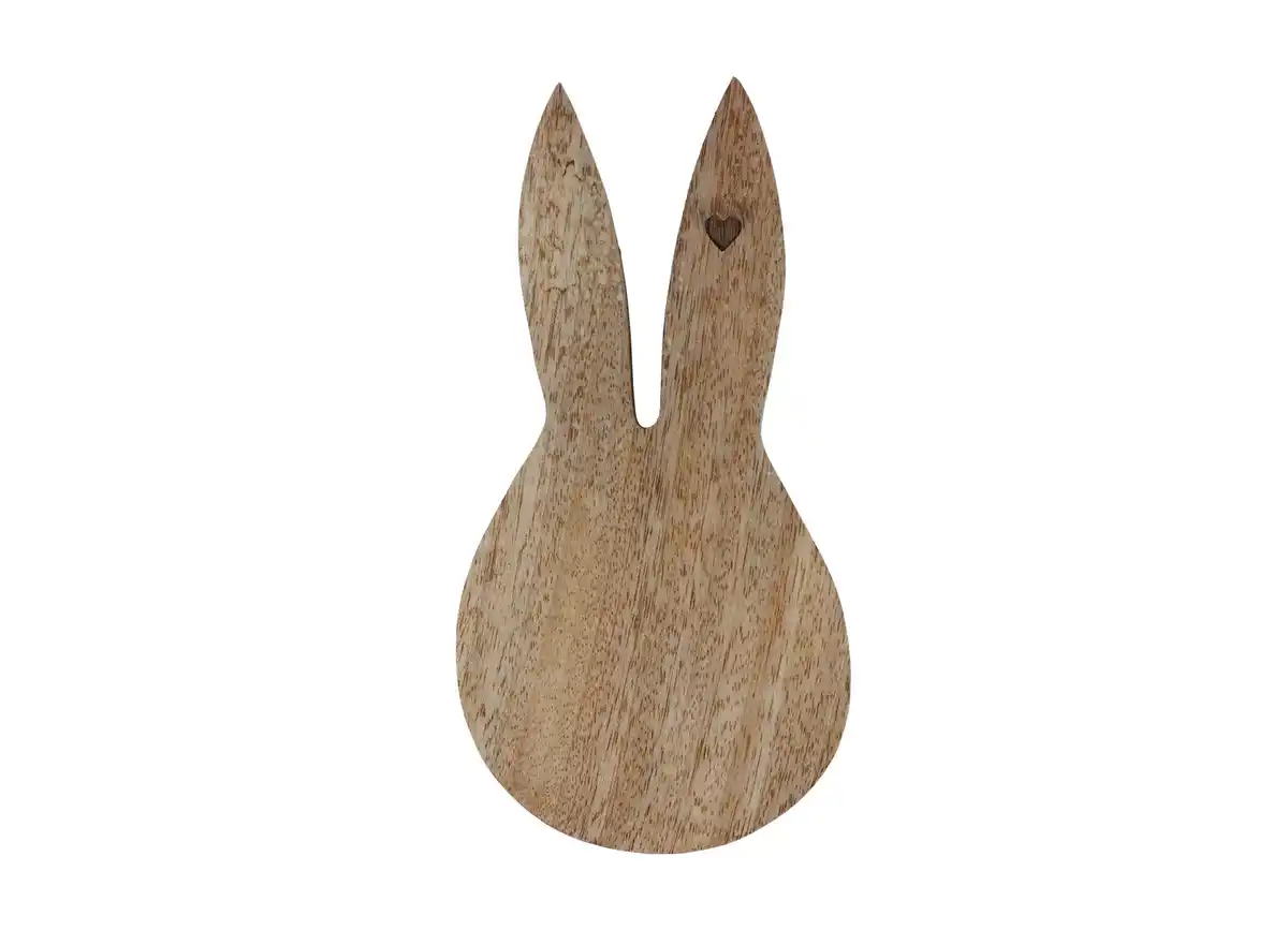 Bild 1 von Mangoholzplatte in Hasenform