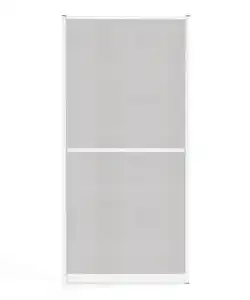 Powertec XXL Aluminium Fliegengitter Türbausatz SLIMPLUS, ca. 120 x 240 cm, Weiß
