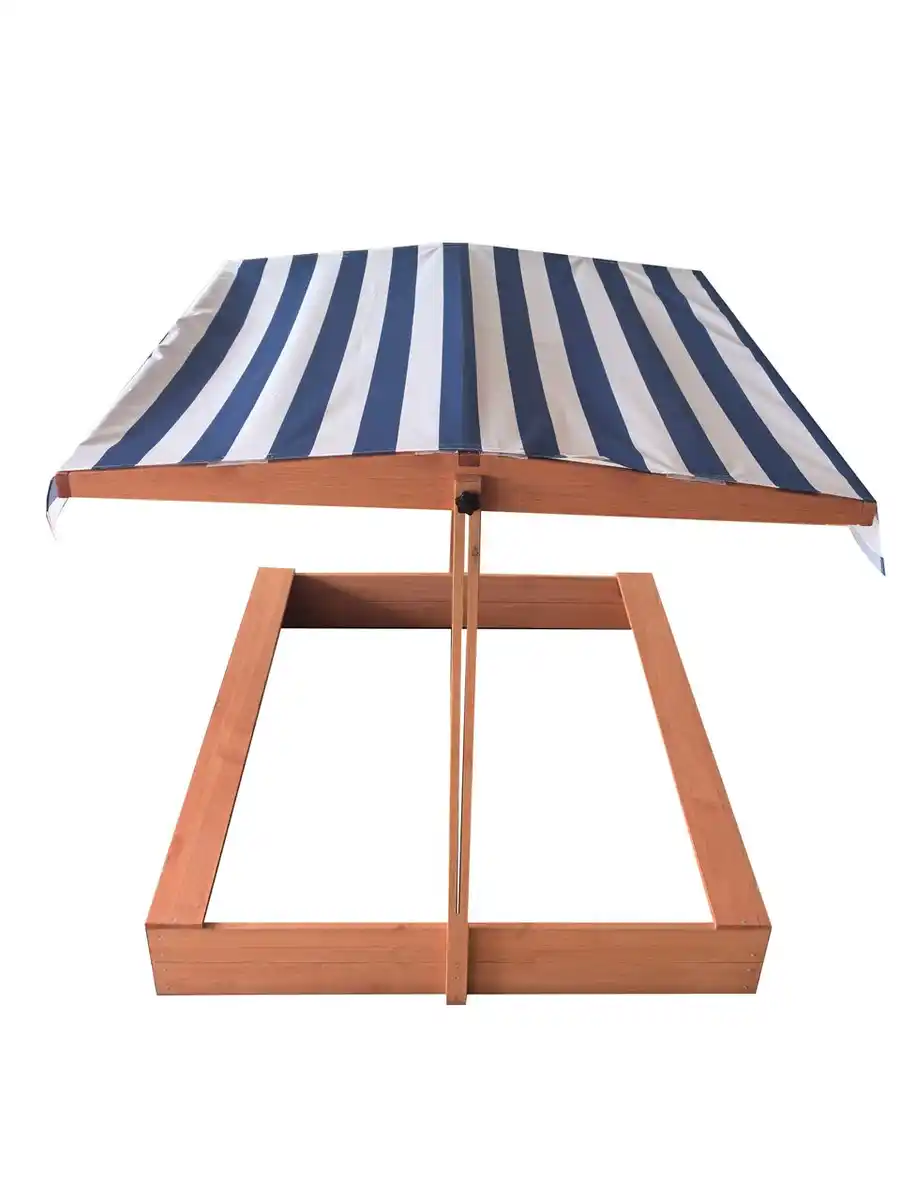 Bild 3 von Sandkasten Sandkiste Holz mit verstellbarem Dach