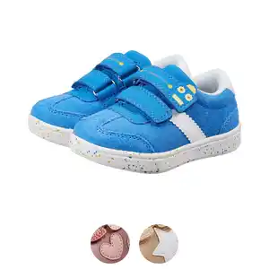 LILY & DAN Kinder Leder-Klettverschluss-Sneaker