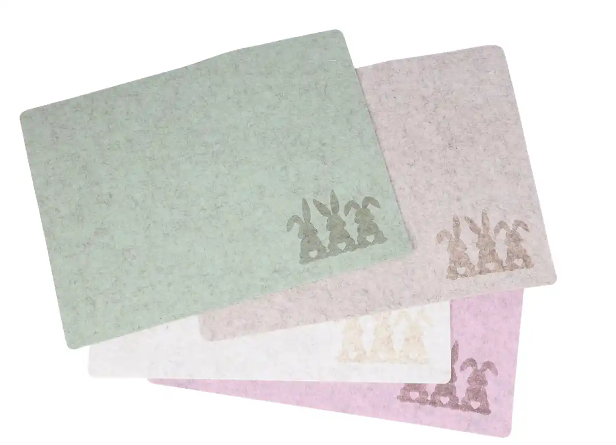 Bild 1 von Oster-Filzplatzmatte mit Hasen-Motiv