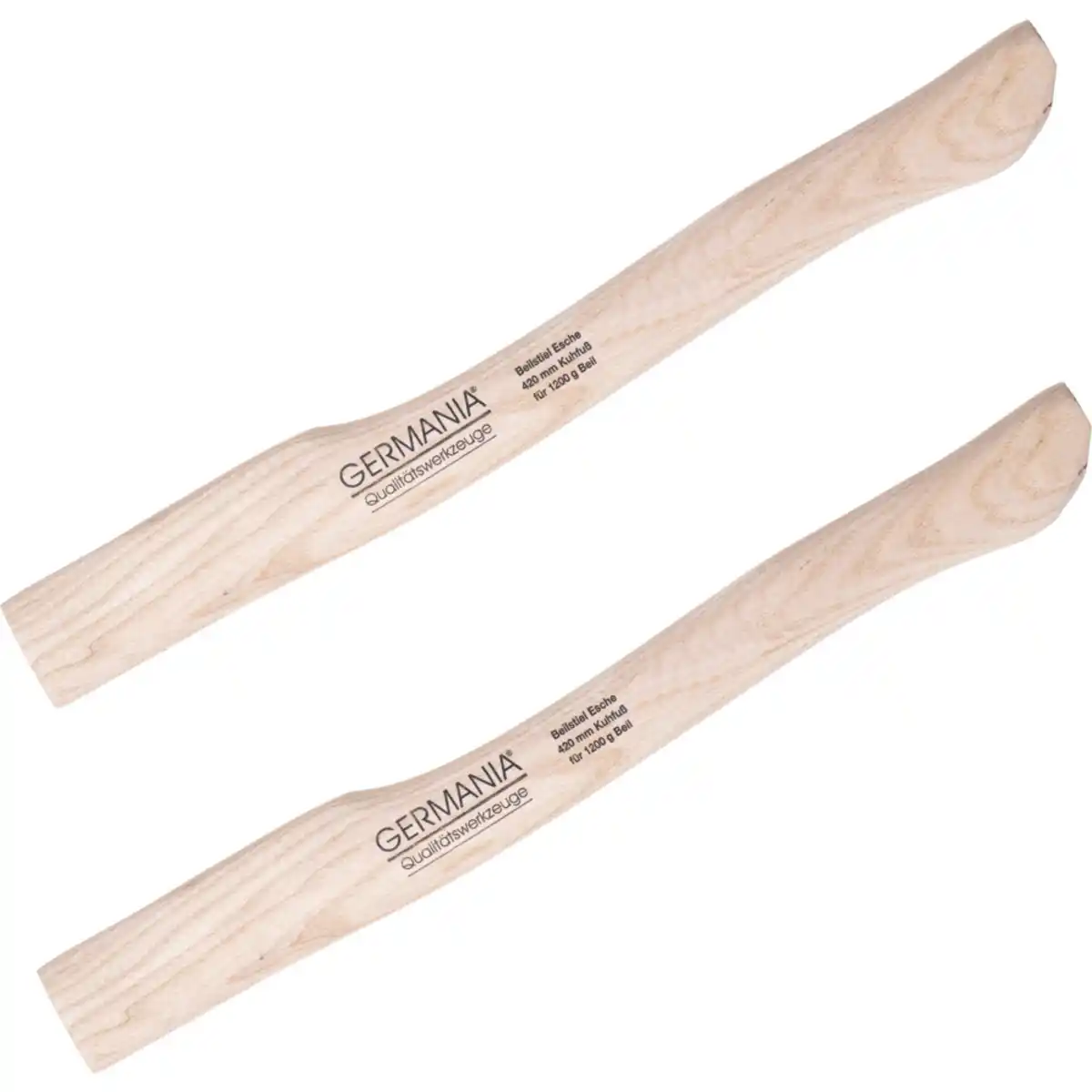 Bild 1 von GERMANIA® Beilstiel 2er Set 42cm Kuhfußform