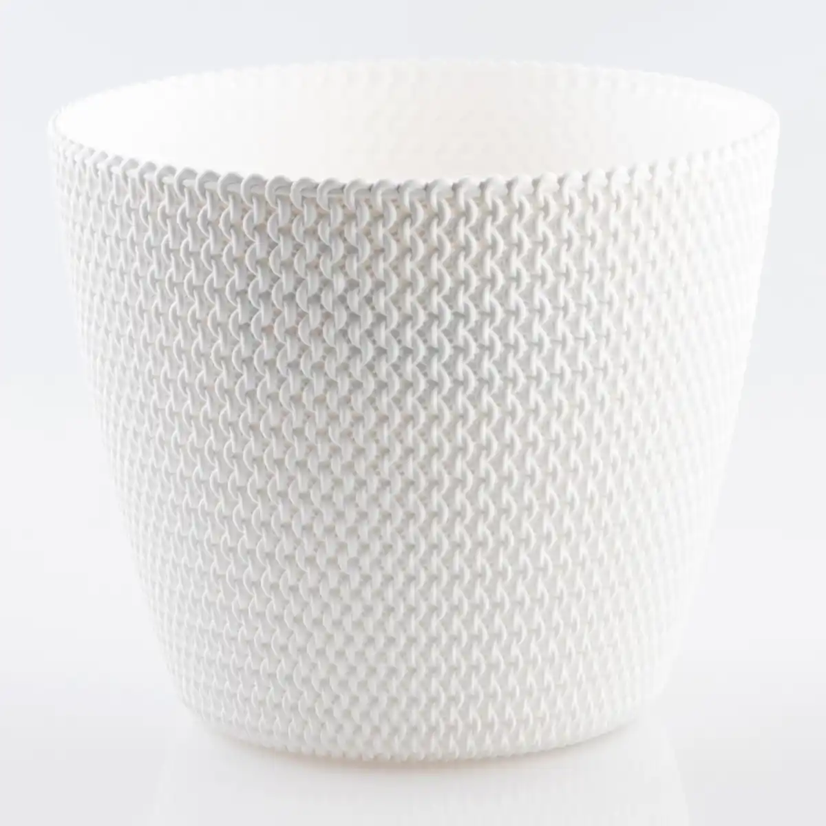 Bild 1 von Blumentopf in Strickoptik, ca. 11,5 Liter - Weiß