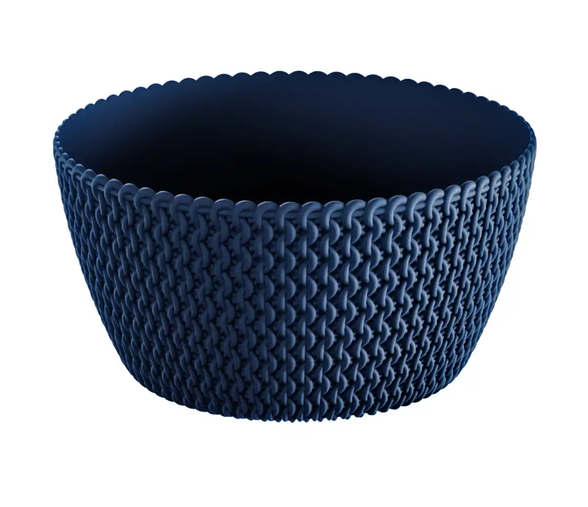 Bild 2 von Strickoptik-Blumentopf, Anthrazit - 2er-Set