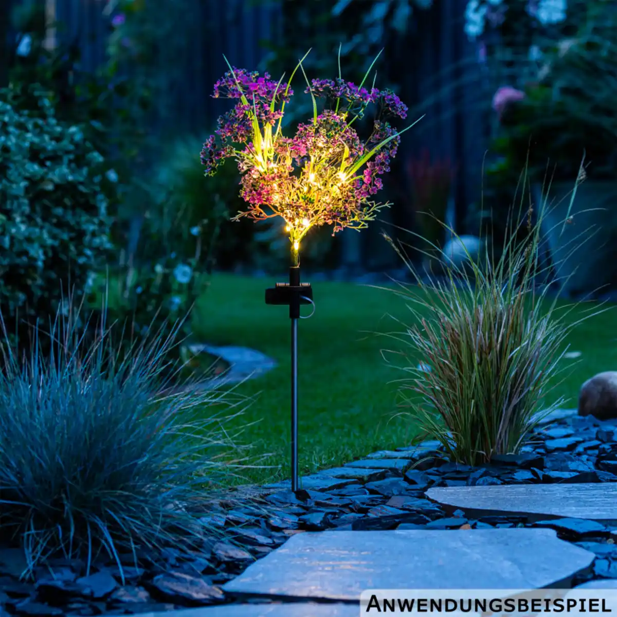 Bild 1 von LED-Solarstecker „Heidekraut“ mit 28 LEDs