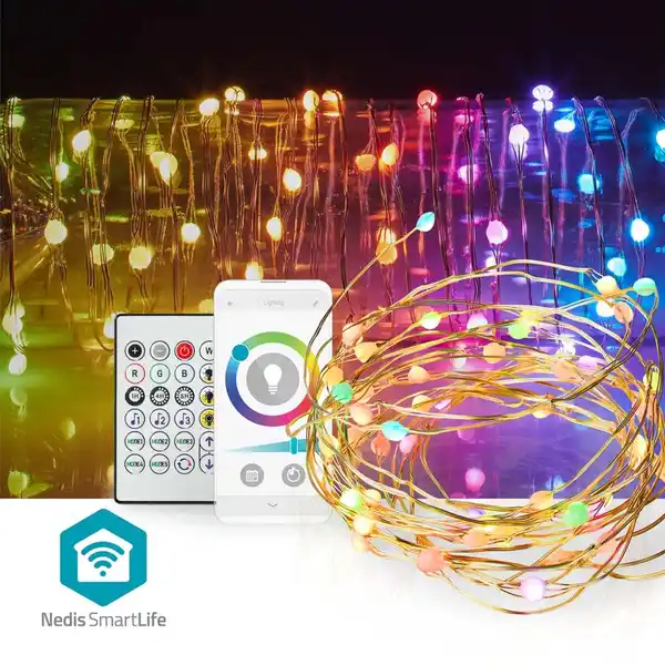 Bild 1 von Nedis SmartLife LED-Lichterkette 5 m mehrfarbig