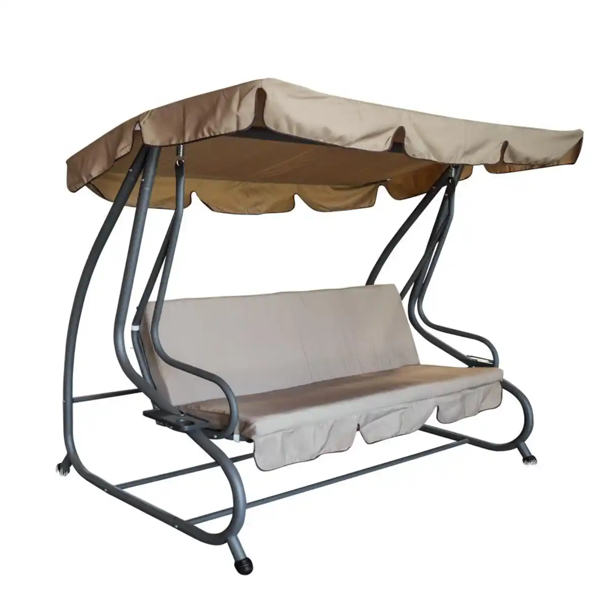 Bild 1 von Hollywoodschaukel 4-Sitzer Miami 232 x 120 x 164 cm grau / creme