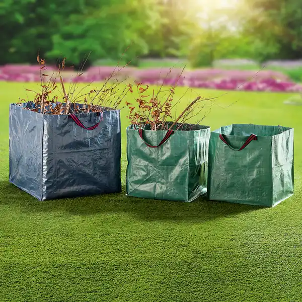 Bild 2 von Gartenabfallsack 2er-Set - Eckig, ca. 125 L, Grün