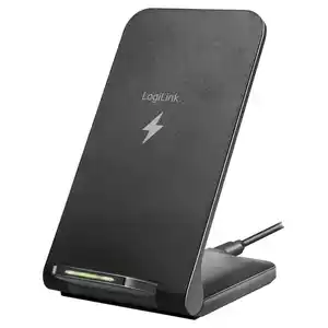 LOGILINK Kabelloser Ladeständer (Wireless Charger Stand), 15 W, schwarz