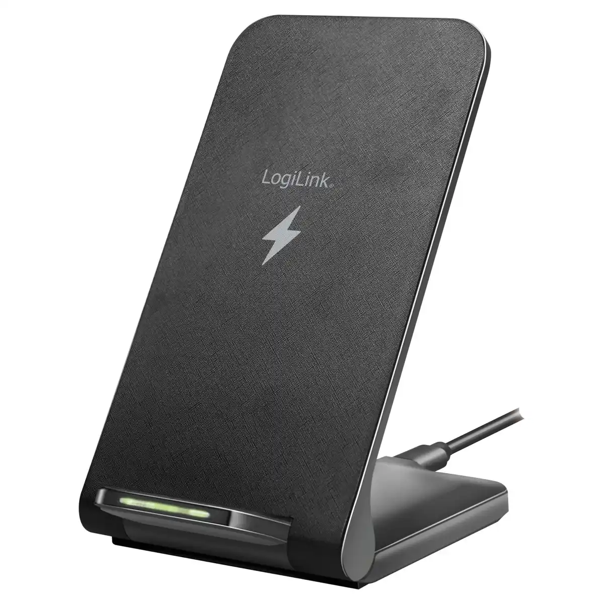 Bild 1 von LOGILINK Kabelloser Ladeständer (Wireless Charger Stand), 15 W, schwarz