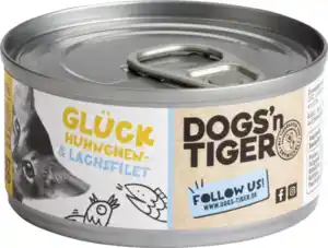Dogs'n Tiger Glück Hühnchen- und Lachsfilet, 70 g
