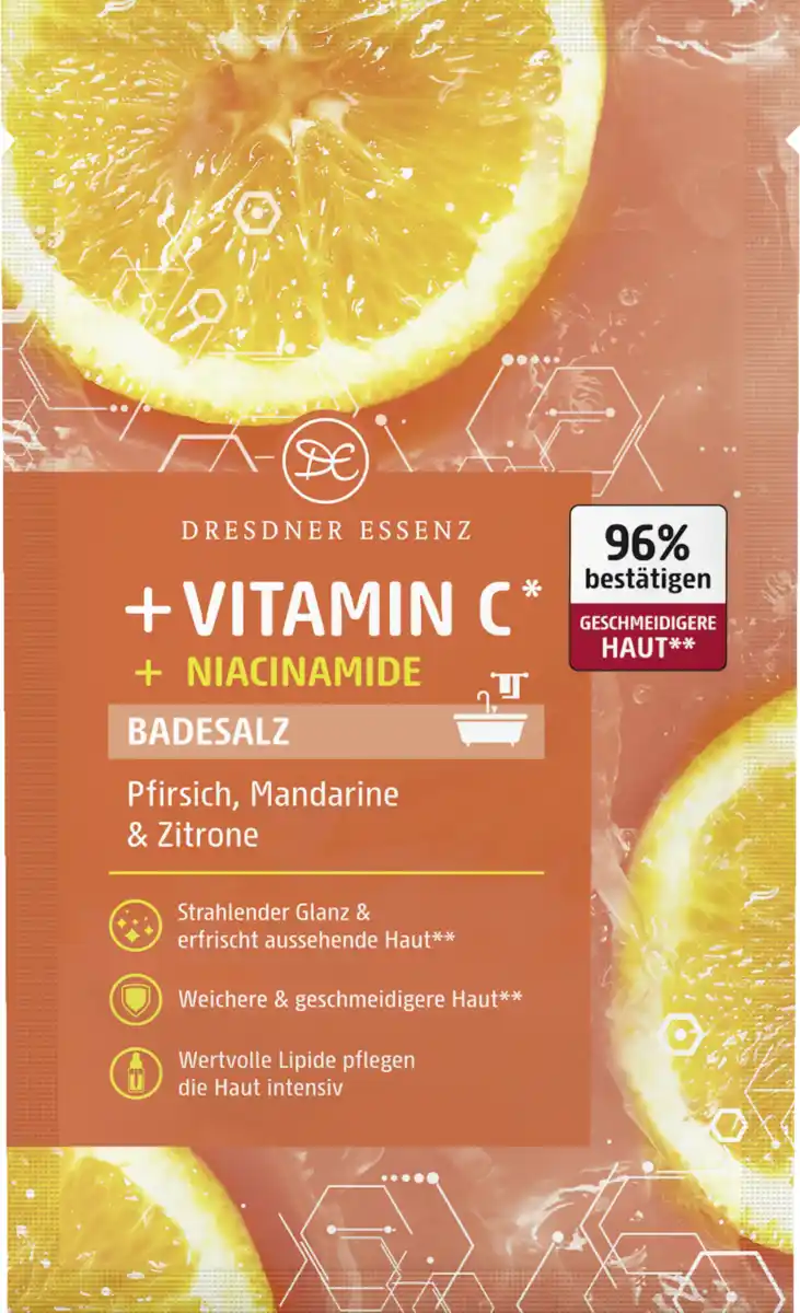 Bild 1 von Dresdner Essenz Badesalz Vitamin C* und Niacinamiden, 80 g