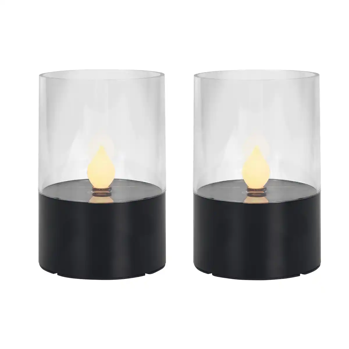 Bild 1 von toom Solar-Teelichter-Set schwarz Ø 7 cm 2 Stk.