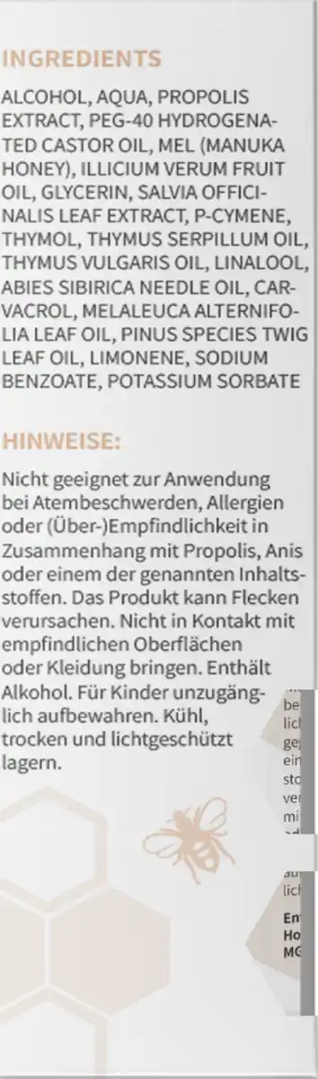 Bild 3 von bedrop Manuka Honig Mundspray, 30 ml