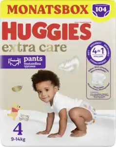 Huggies Extra Care Pants mit Disney-Design Größe 4 (9-14 kg) Monatsbox