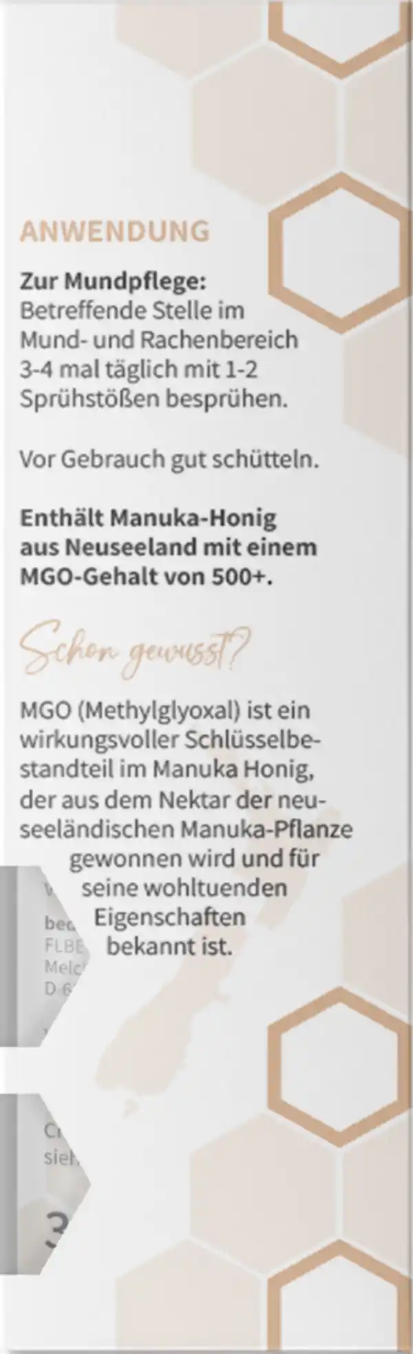 Bild 4 von bedrop Manuka Honig Mundspray, 30 ml