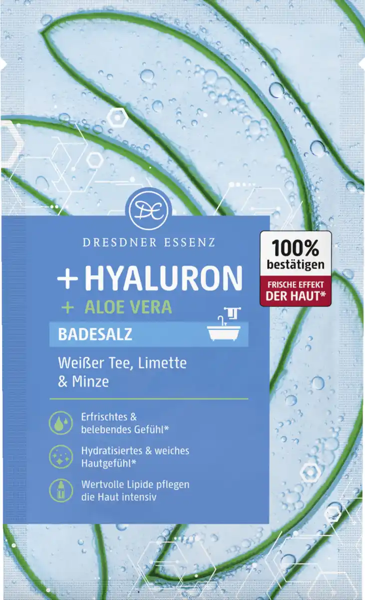 Bild 1 von Dresdner Essenz Badesalz Hyaluron + Aloe Vera, 80 g