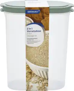 IDEENWELT 2in1-Vorratsdose 2 x ca. 1,2 l