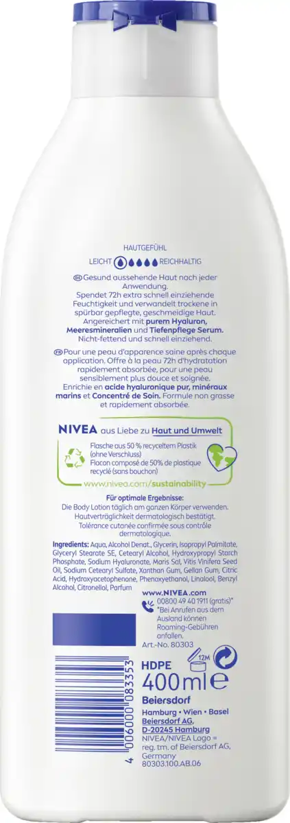Bild 2 von NIVEA Express Body Lotion, 400 ml