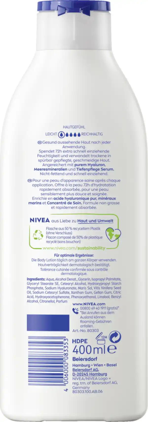 Bild 2 von NIVEA Express Body Lotion, 400 ml