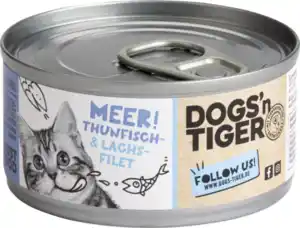 Dogs'n Tiger Meer! Thunfisch und Lachsfilet, 70 g