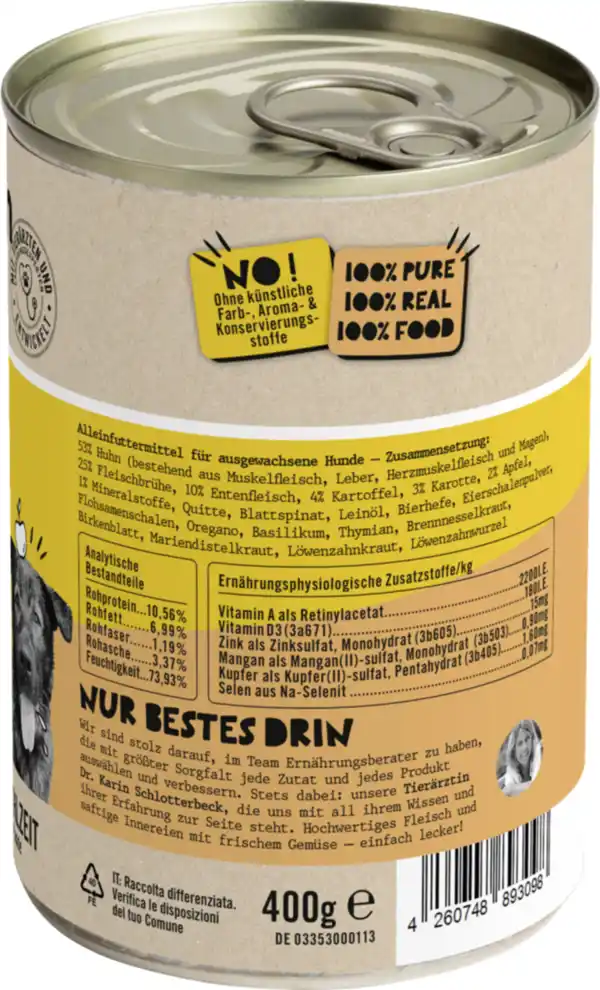 Bild 2 von Dogs'n Tiger Proviant Huhn mit Ente, 400 g
