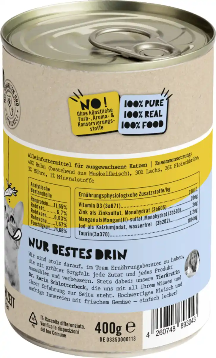 Bild 2 von Dogs'n Tiger Freigeist Huhn mit Lachs, 400 g