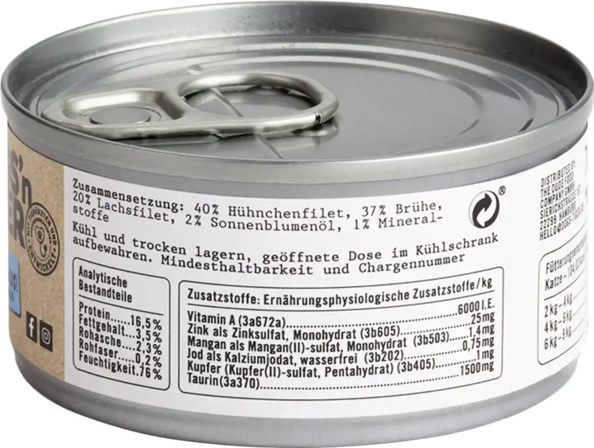 Bild 2 von Dogs'n Tiger Glück Hühnchen- und Lachsfilet, 70 g