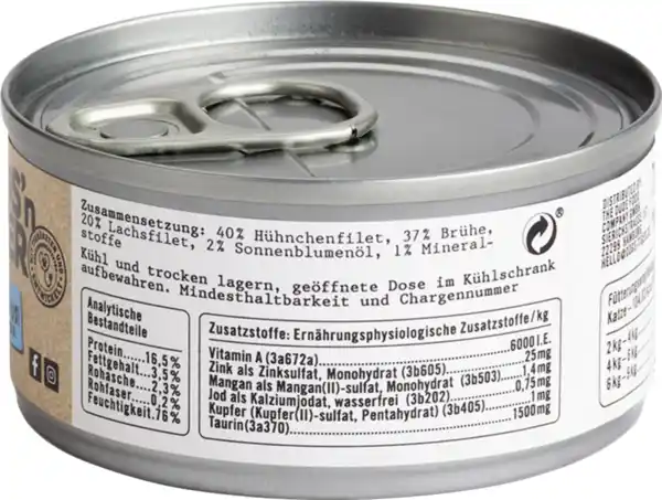 Bild 2 von Dogs'n Tiger Glück Hühnchen- und Lachsfilet, 70 g