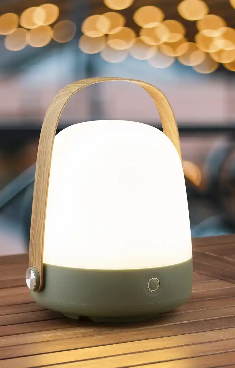 Bild 4 von IDEENWELT Outdoor-Tischleuchte hellgrün