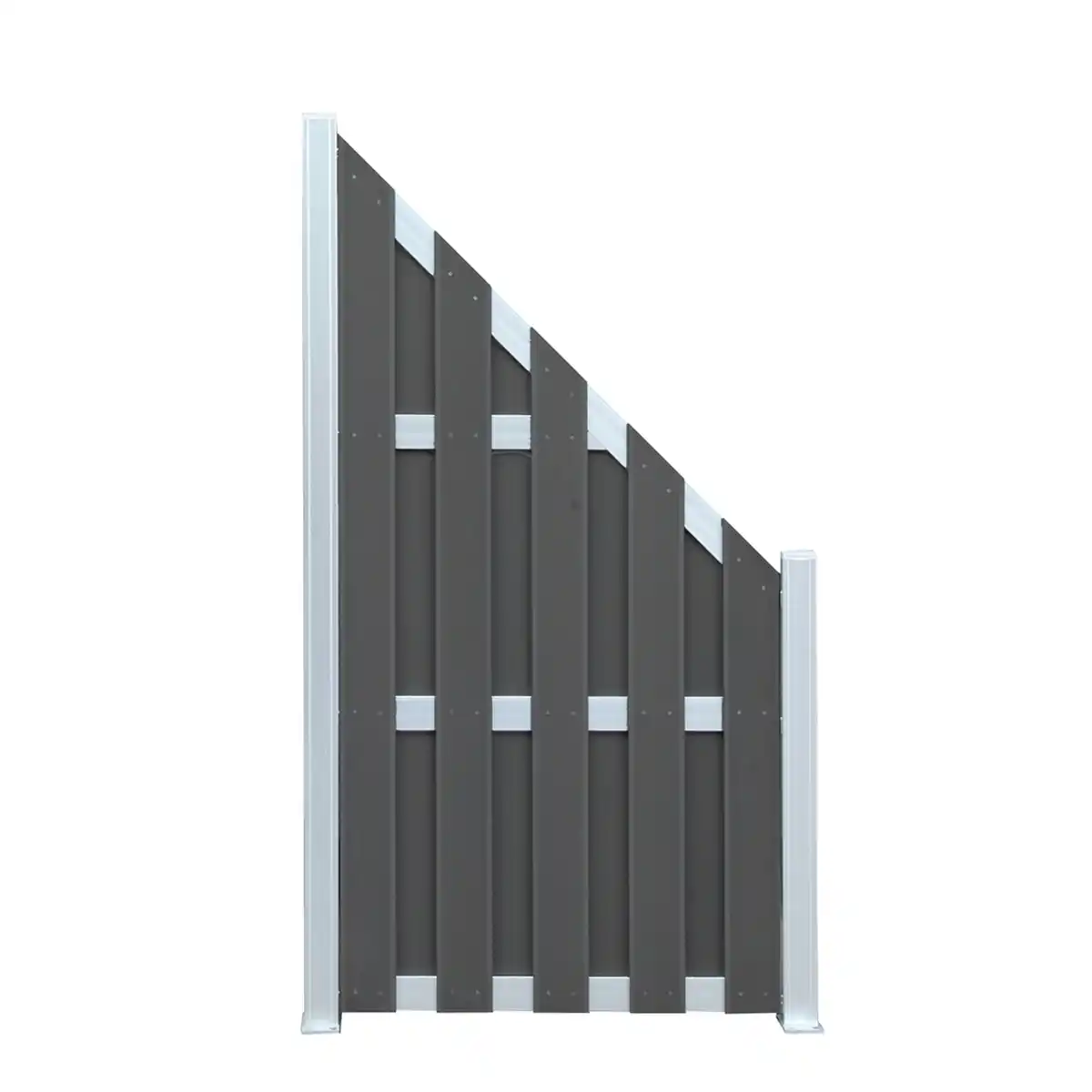Bild 1 von toom WPC-Dichtzaun 'Matti' anthrazitfarben 90 x 180/90 cm