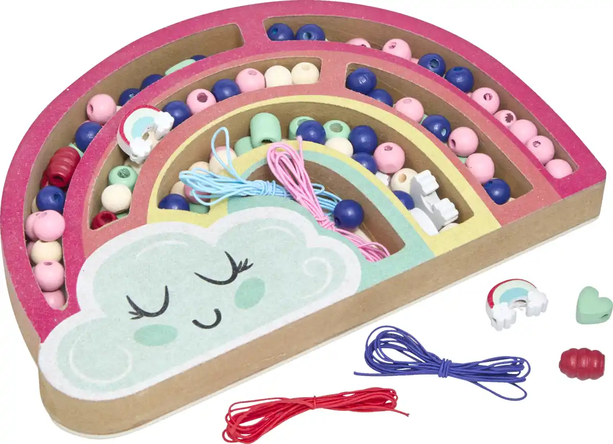 Bild 1 von IDEENWELT Holzperlenset Wolke