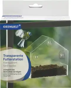 IDEENWELT Transparente Futterstation