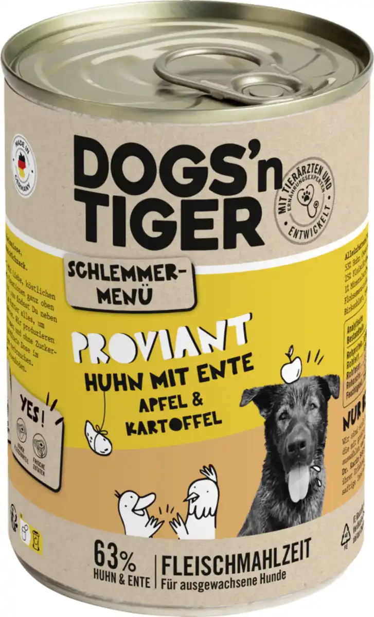 Bild 1 von Dogs'n Tiger Proviant Huhn mit Ente, 400 g
