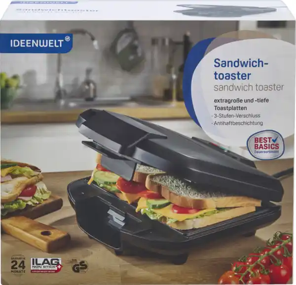 Bild 1 von IDEENWELT Best Basics Sandwichtoaster FS-3330