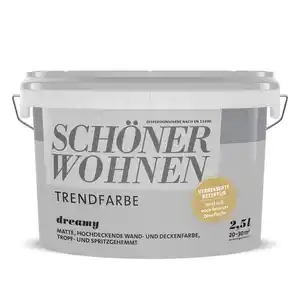 Schöner Wohnen Farbe Trendfarbe 'Dreamy' grau matt 2,5 l