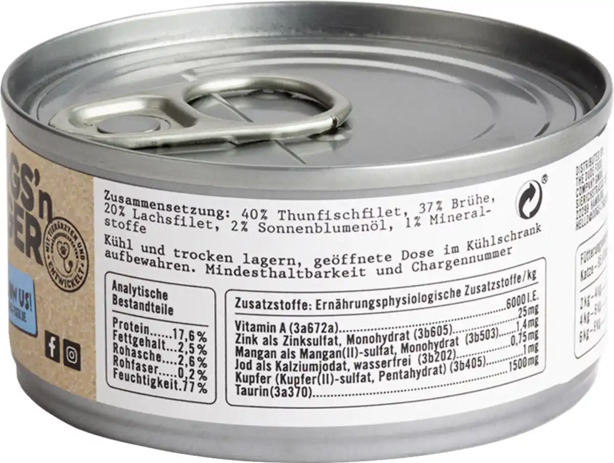Bild 2 von Dogs'n Tiger Meer! Thunfisch und Lachsfilet, 70 g