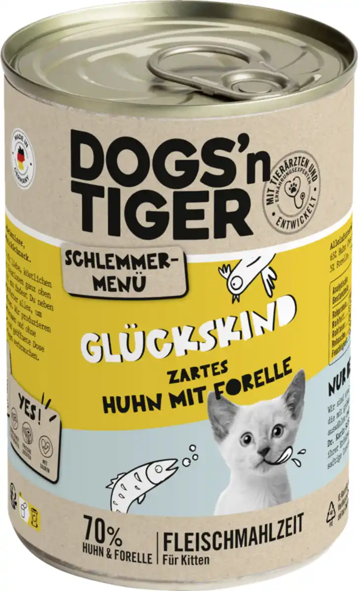 Bild 1 von Dogs'n Tiger Glückskind Huhn mit Forelle, 400 g