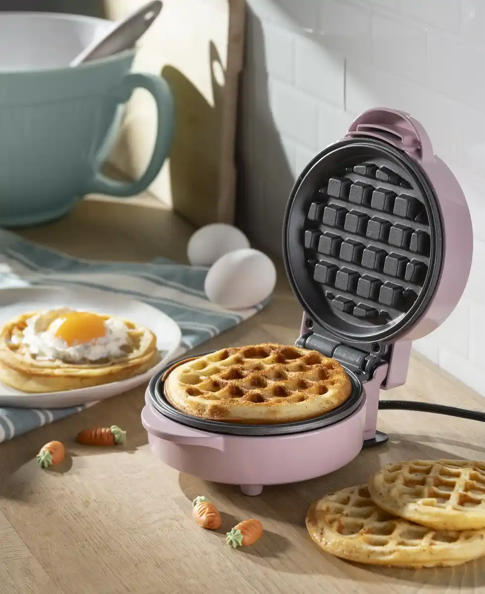Bild 4 von IDEENWELT Mini-Waffeleisen rosa