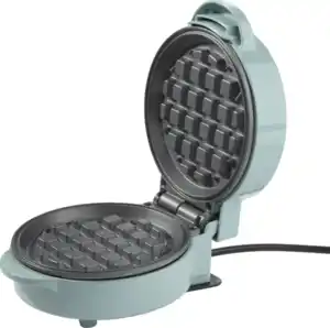 IDEENWELT Mini-Waffeleisen grün-blau