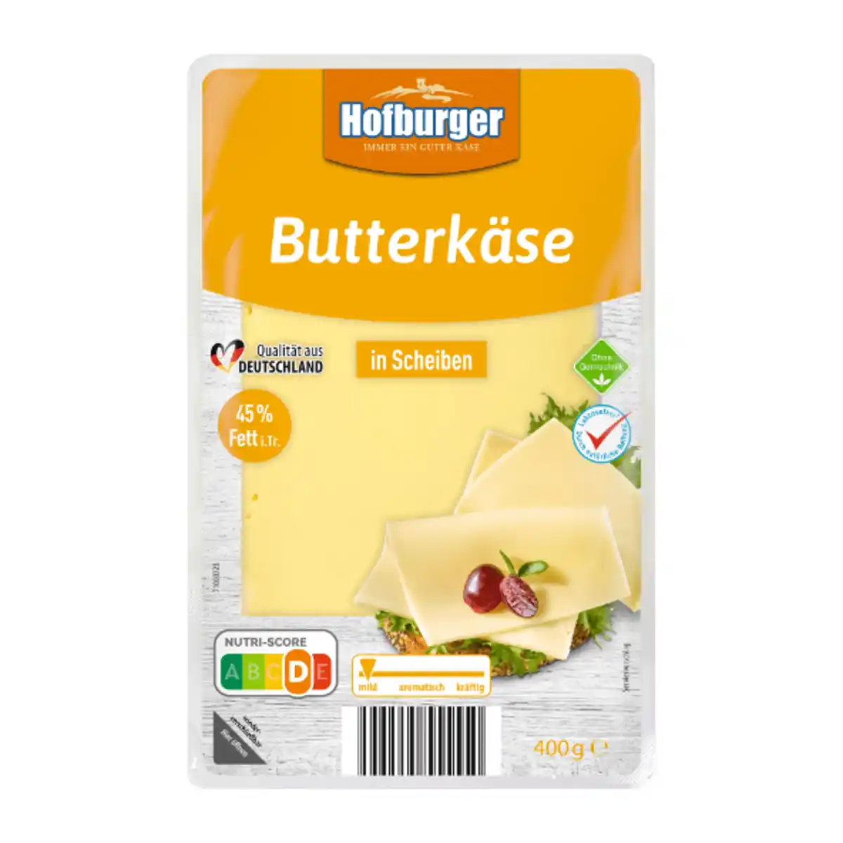 Bild 1 von HOFBURGER Käsescheiben 400g