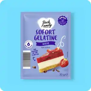 BACK FAMILY Gelatine, Sofort-Gelatine