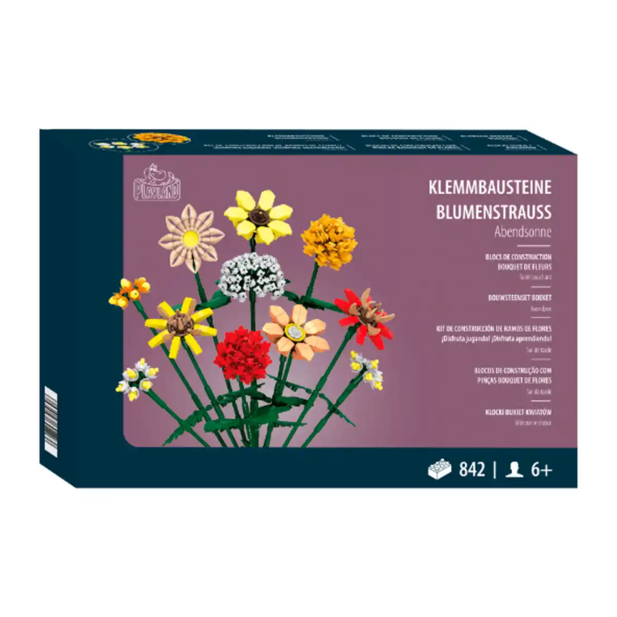 Bild 3 von PLAYLAND Klemmbausteine-Blumenstrauß