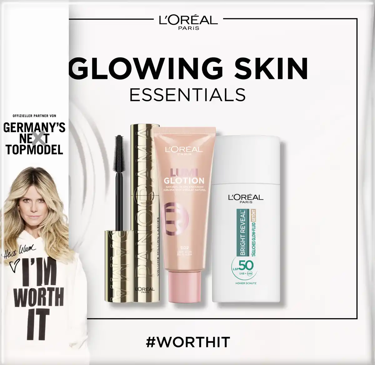 Bild 1 von L’Oréal Paris GNTM Glowing Skin Essentials Make-up Geschenkset