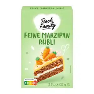 BACK FAMILY Feine Marzipan-Rübli 25g