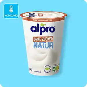 ALPRO Soja-Joghurtalternative, Natur ohne Zucker oder Natur