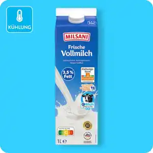 MILSANI Frische Milch, 3,5% Fett