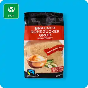   Brauner Rohrzucker, Grob oder Fein