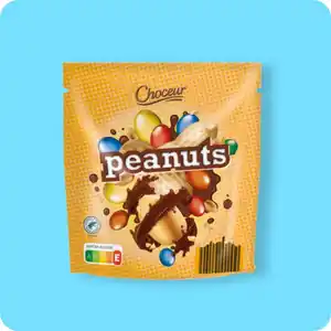 CHOCEUR Peanuts, Kakao Rainforest-Alliance-zertifiziert