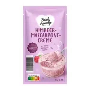 BACK FAMILY Himbeer-Mascarpone-Creme 50g